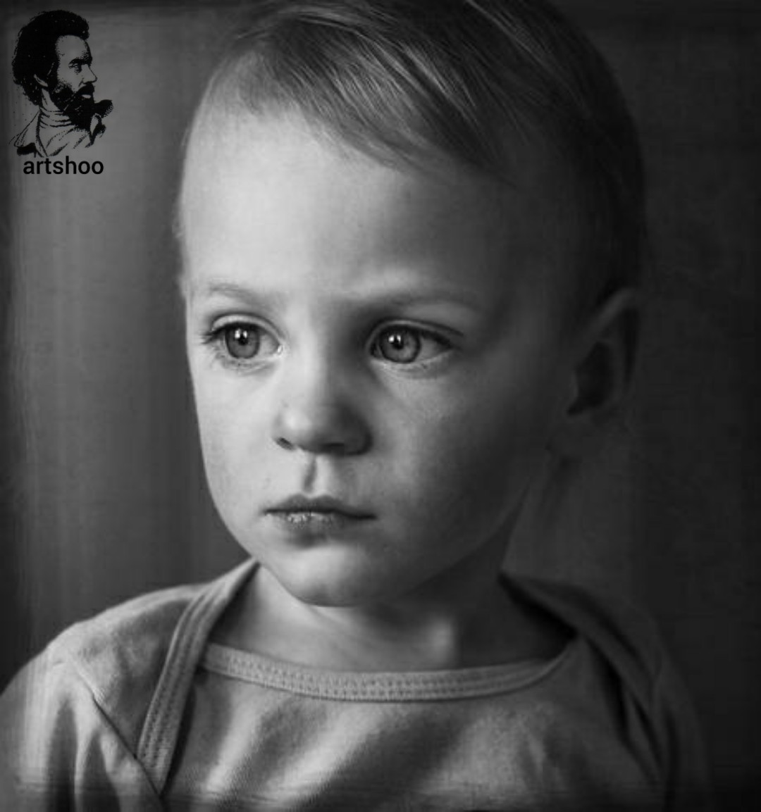 مدل کودک سیاه قلم